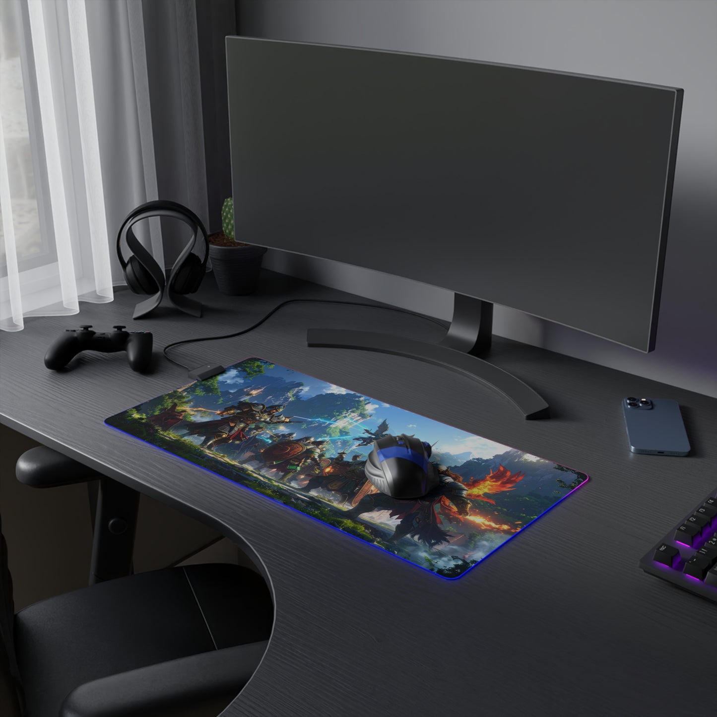 Epic Battle | LED Gaming Mouse Pad