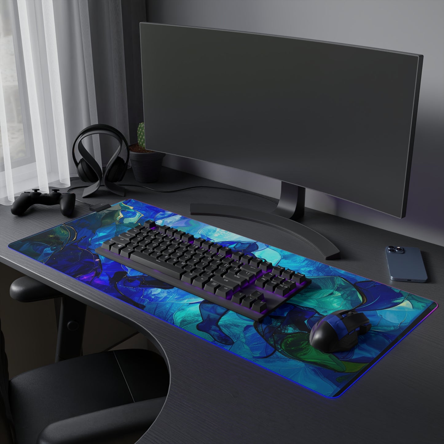 Blue Avalon | LED Gaming Mouse Pad