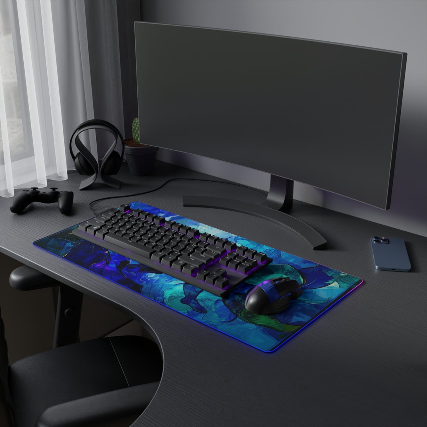 Blue Avalon | LED Gaming Mouse Pad