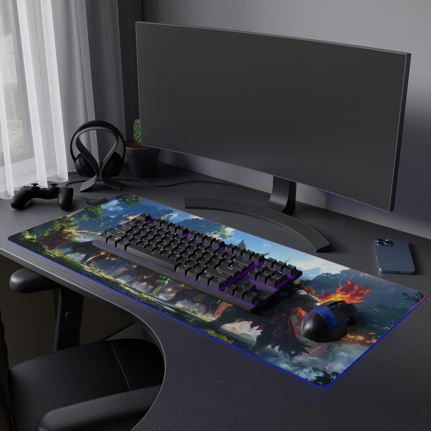 Epic Battle | LED Gaming Mouse Pad