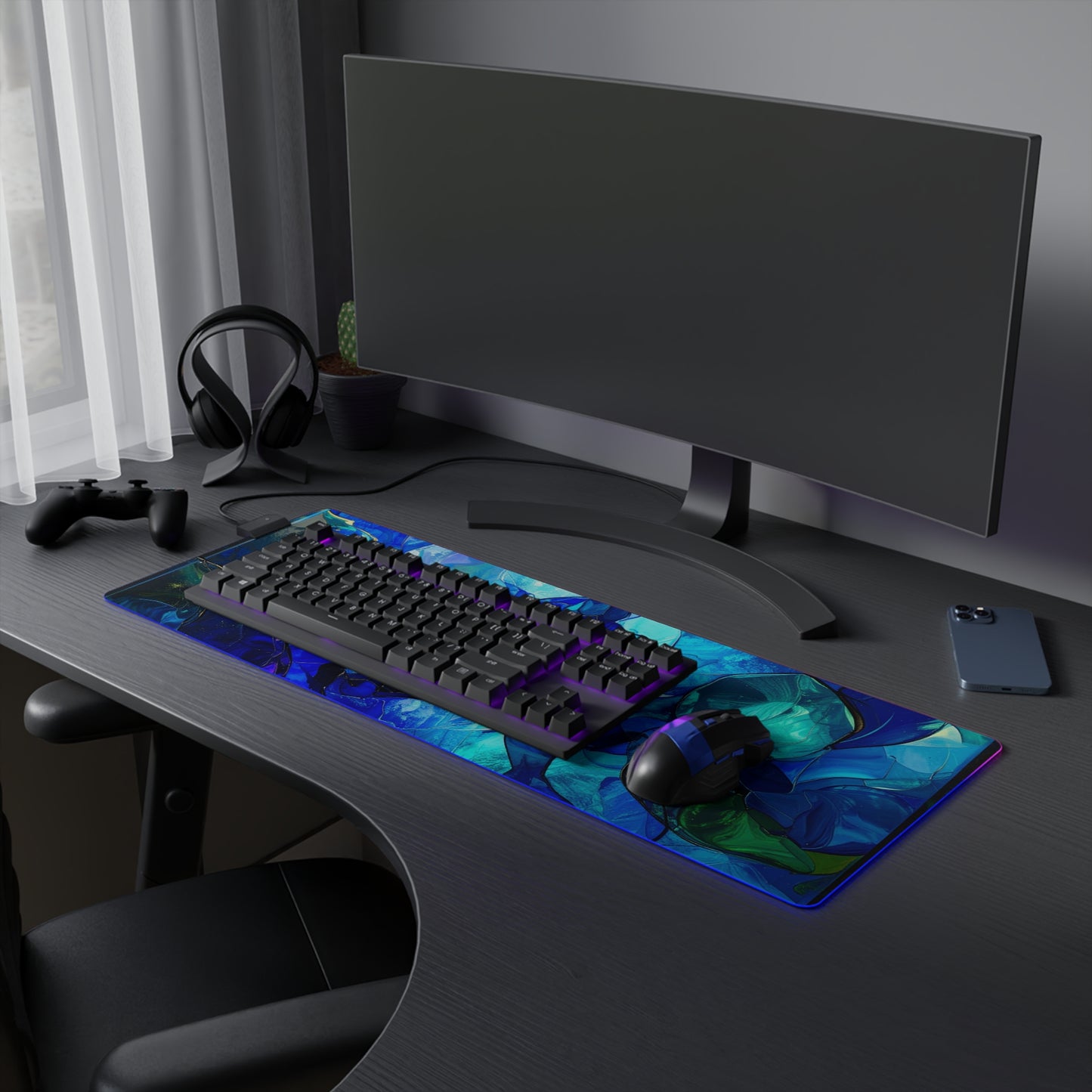 Blue Avalon | LED Gaming Mouse Pad
