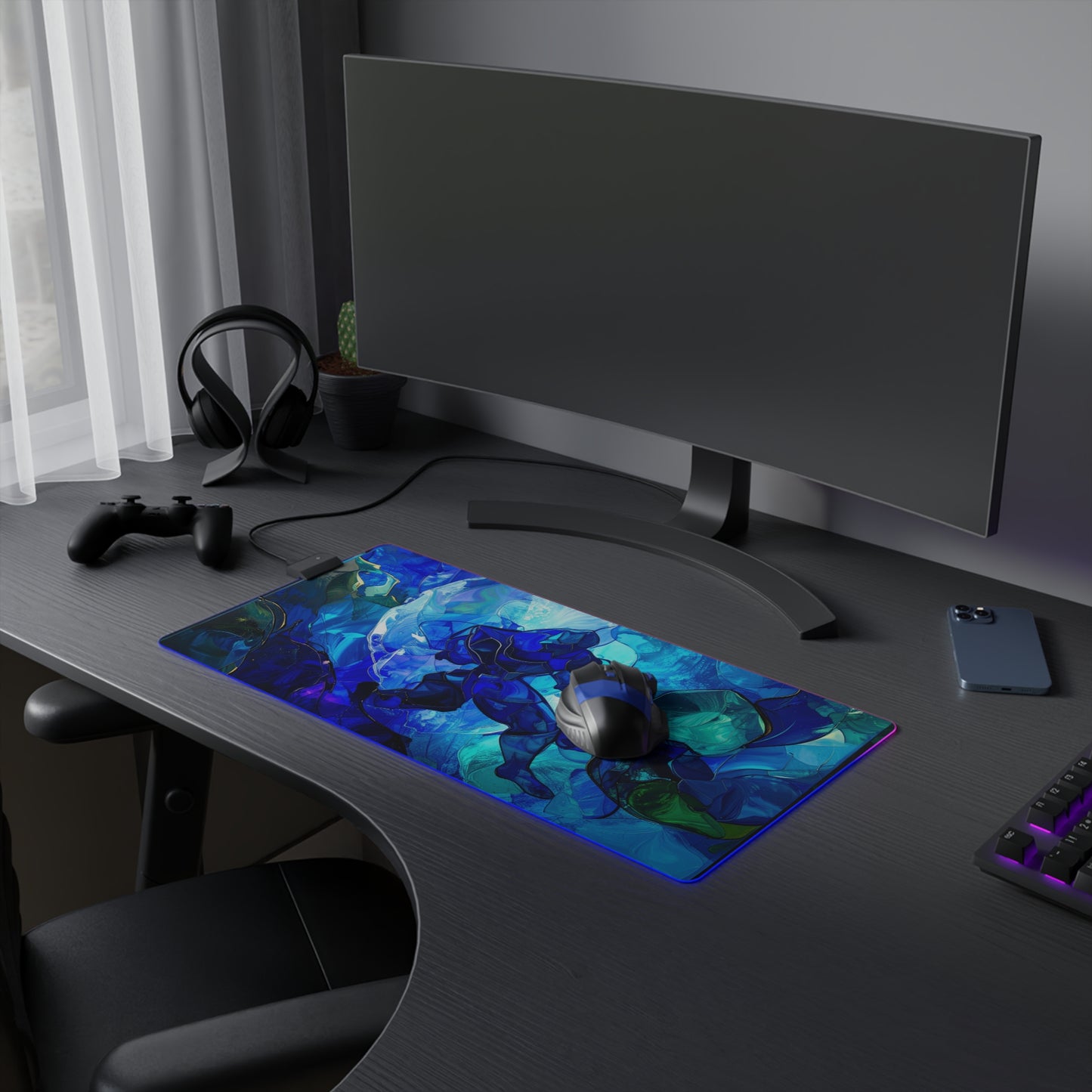 Blue Avalon | LED Gaming Mouse Pad